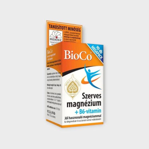 BioCo Szerves magnézium + B6-vitamin tabletta 90x