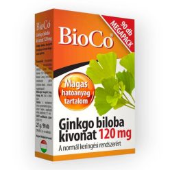   BioCo Ginkgo Biloba kivonat 120 mg étrend-kiegészítő tabletta 90x