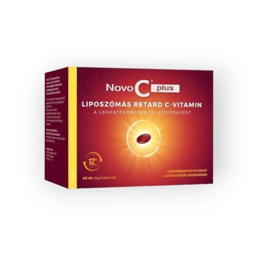 Novo C Plus liposzómás C vitamin csipkebogyó kapszula 60x