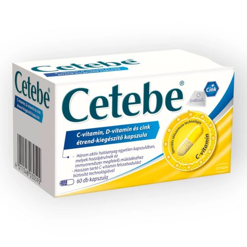 Cetebe C-vitamin D-vitamin cink kapszula