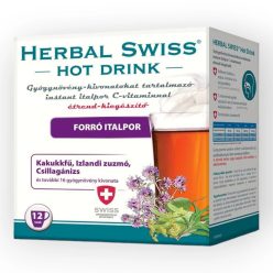   Herbal Swiss Hot Drink gyógynövény-kivonatokat tartalmazó instant italpor 12x