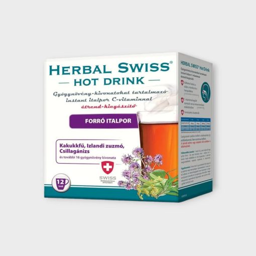 Herbal Swiss Hot Drink gyógynövény-kivonatokat tartalmazó instant italpor 12x