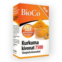 BioCo Kurkuma kivonat 7500 Tömjénfa kivonattal kapszula