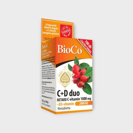 BioCo C+D3 DUO C-Vitamin 1000mg D3-Vitamin 2000NE Retard Filmtabletta 100X