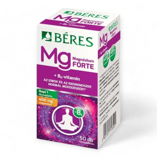 Béres Magnézium 400 mg + B6 Forte filmtabletta 50x
