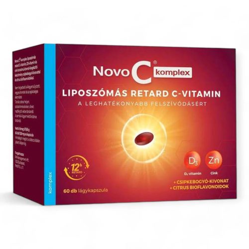 Novo C Komplex liposzómás C-vitamin + D3-vitamin + Cink lágykapszula