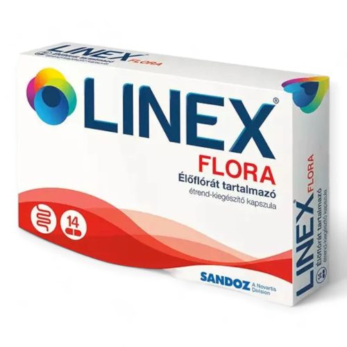 Linex Flora élőflórát tartalmazó étrend-kiegészítő kapszula 14x