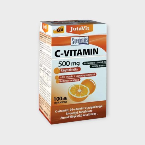 JutaVit C-vitamin 500 mg narancs ízű rágótabletta 100x