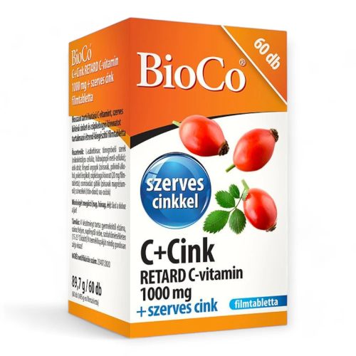 BioCo C-vitamin + Cink retard 1000 mg filmtabletta 60x