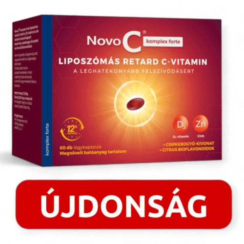 Novo C Komplex forte liposzómás RET. C-vitamin +D3 +Cink kapsz. 60X