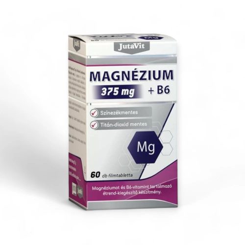 JutaVit Magnézium 375 mg + B6-vitamin tabletta 60x
