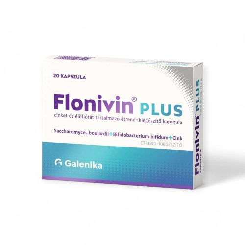 Flonivin Plus cinket és élőflórát tartalmazó étrend-kiegészítő kapszula
