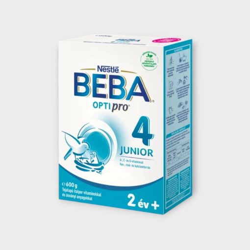 Beba Optipro 4 Junior tejalapú italpor vitaminokkal és ásványi anyagokkal 2 év+ 600 gr