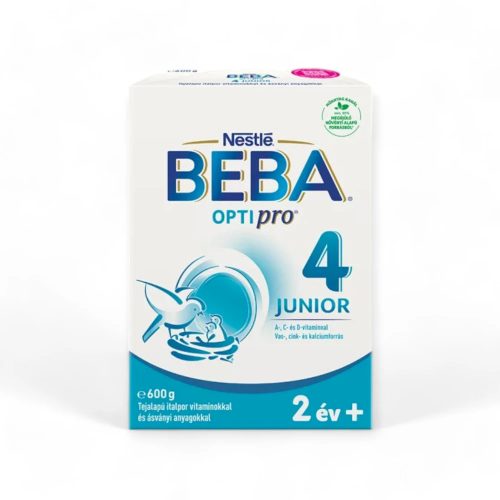 Beba Optipro 4 Junior tejalapú italpor vitaminokkal és ásványi anyagokkal 2 év+ 600 gr