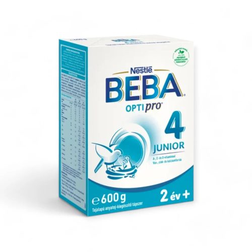 Beba Optipro 4 Junior tejalapú italpor vitaminokkal és ásványi anyagokkal 2 év+ 600 gr
