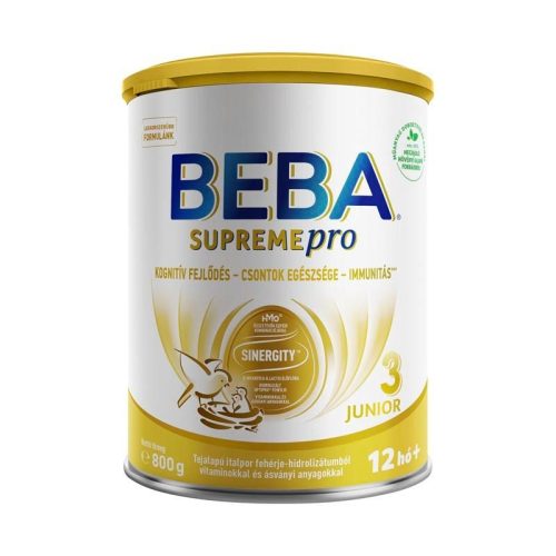 BEBA SUPREMEpro 3 Junior Tejalapú italpor fehérje- hidrolizátumból 800 g