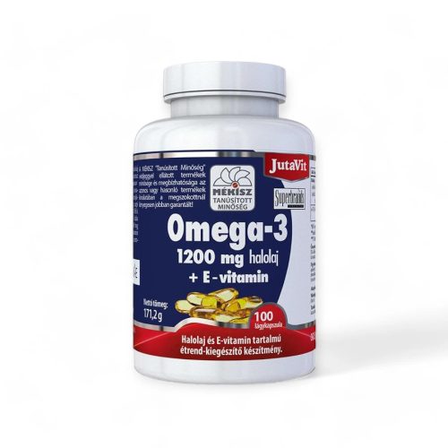 JutaVit Omega-3 1200 mg halolaj + E-vitamin lágy kapszula