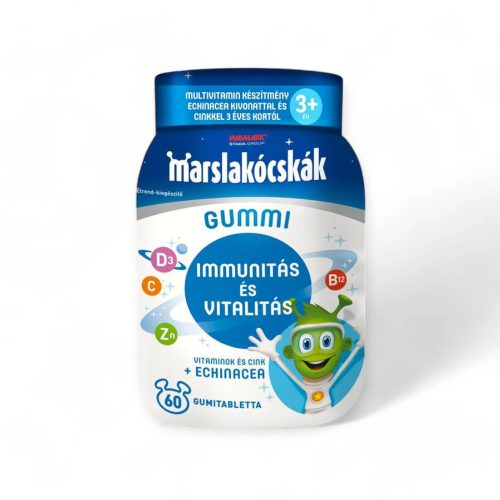 Marslakócskák Gummi étrend-kiegészítő gumitabletta Echinaceával 60x