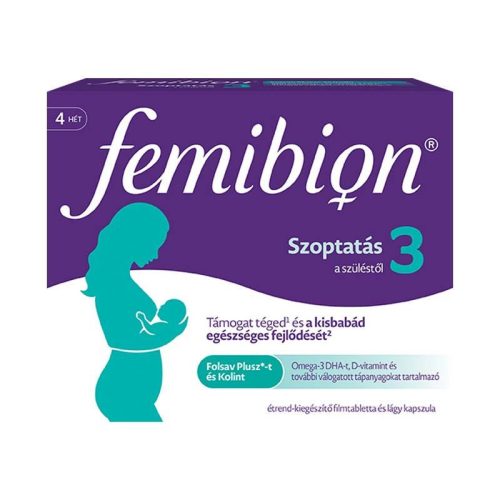 Femibion 3 filmtabletta és lágy kapszula 28 db kapszula + 28 db tabletta