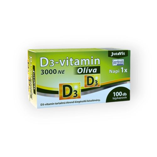 JutaVit D3-vitamin 3000 NE Olíva lágykapszula 100x