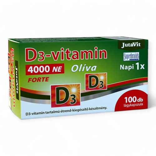 JutaVit D3-vitamin 4000 NE Oliva Forte lágy kapszula 100x