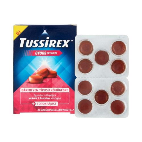 Tussirex köhögés elleni pasztilla 20x