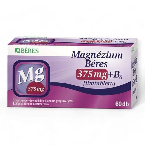 Béres Magnézium 375 mg + B6 filmtabletta 60x