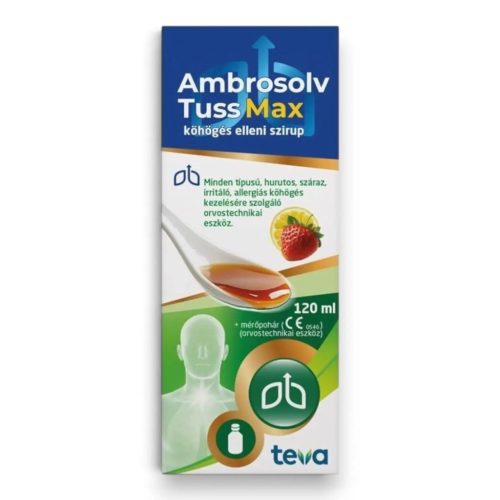 Ambrosolv Tuss Max köhögés elleni szirup 120 ml csomagolás