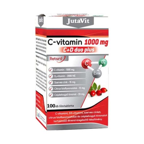 JutaVit C+D Duo Plus 1000 mg filmtabletta, 100x