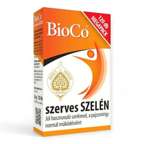 BioCo szerves szelén tabletta 120x