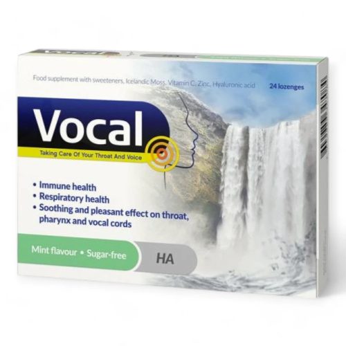 Vocal menta ízű étrend-kiegészítő szopogató tabletta
