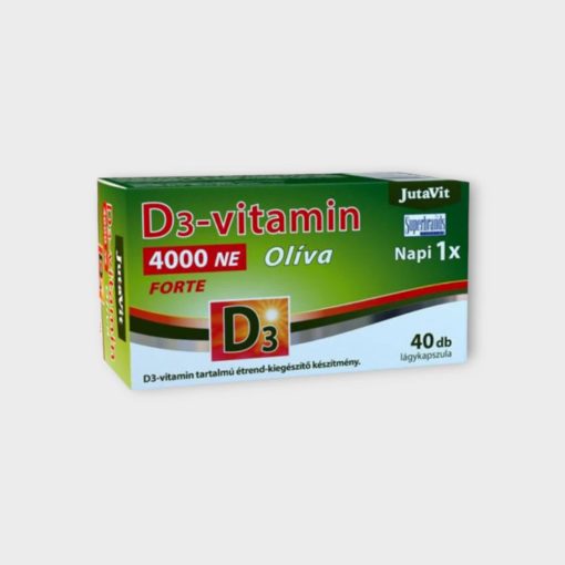 JutaVit D3-vitamin Forte 4000NE olíva lágykapszula 40x