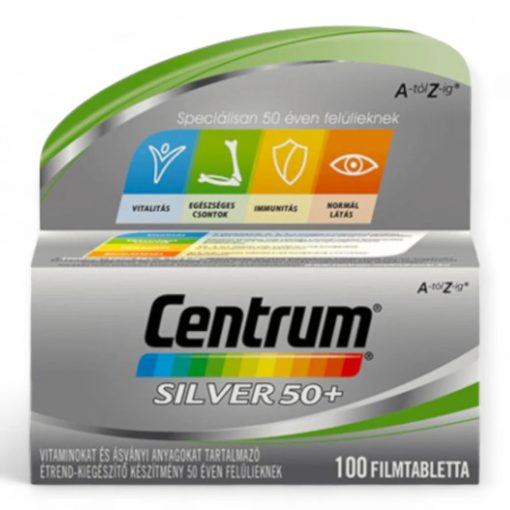 Centrum Silver 50+ A-tól Z-ig multivitamin filmtabletta 100X