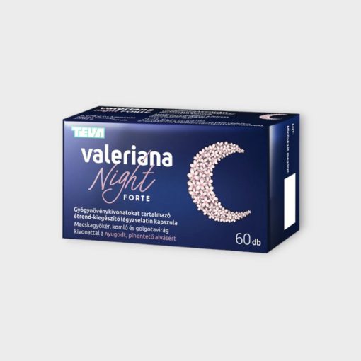 Valeriana Night Forte étrendkiegészítő kapszula 60X