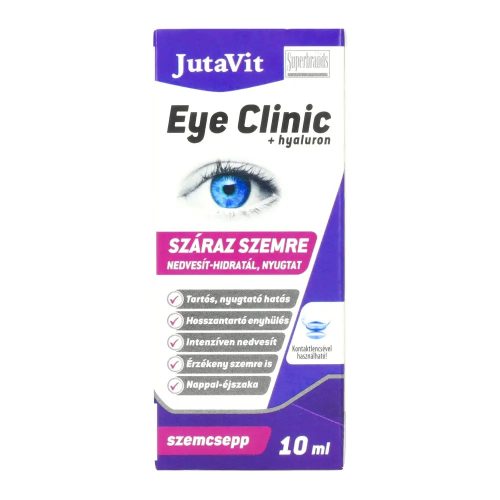 Jutavit Eye Clinic + Hyaluron szemcsepp száraz szemre 10 ml