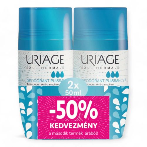 URIAGE DEO Intenzív izzadásgátló golyós dezodor DUOPACK 2 x 50 ml