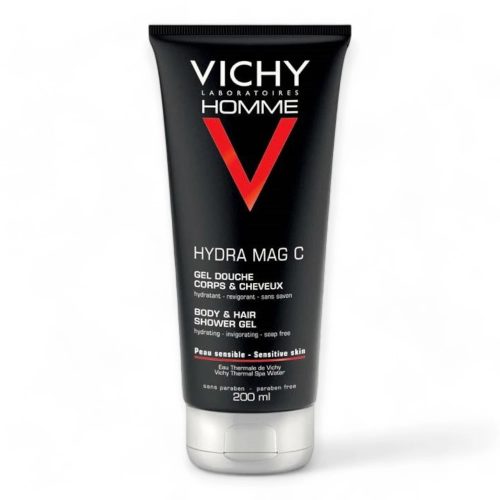 Vichy Homme HYDRA MAG C hidratáló-frissítő tusfürdő testre és hajra